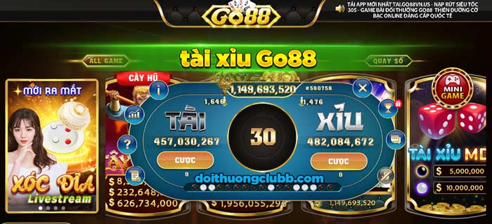 Cách chơi tài xỉu nhà cái go88 đơn giản