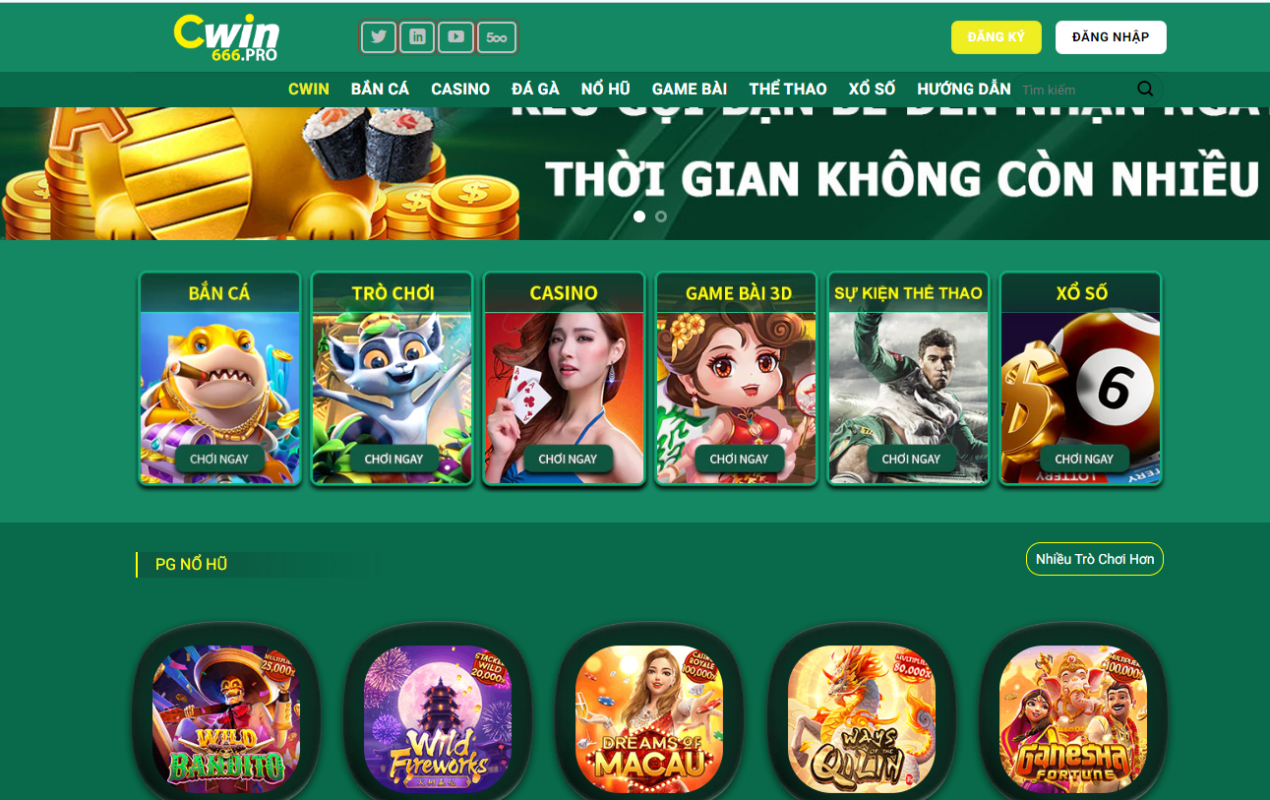 Tổng hợp các sảnh game nổi bật do Cwin cung cấp